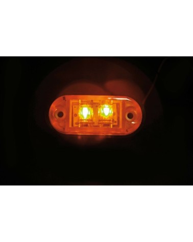 Luce decorativa a 2 Led, 24V - Arancio