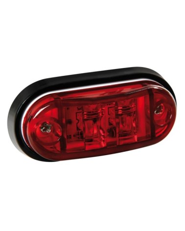 Luce decorativa a 2 Led, 24V - Rosso