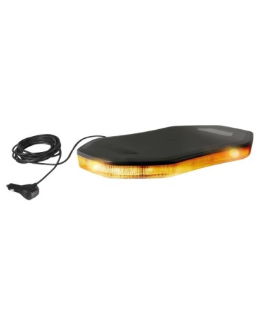 Barra lampeggiante arancio a 64 led, 10 30V - Base magnetica