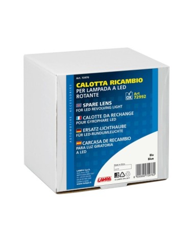 Calotta ricambio per luce di segnalazione art. 72992 72994 - Blu