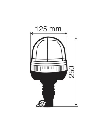 RL-3, luce di segnalazione a Led, 12 24V