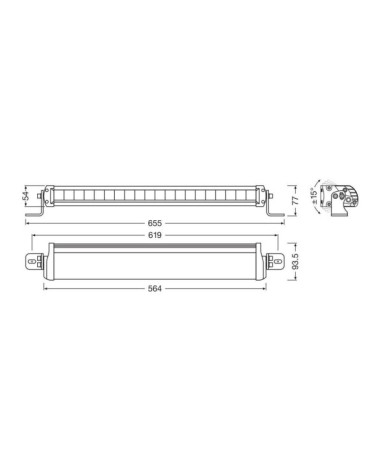 LEDriving Lightbar FX500-CB - 12 24V