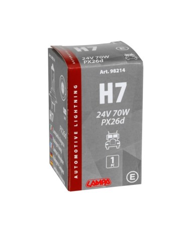 24V Lampada alogena - H7 - 70W - PX26d - 1 pz  - Scatola