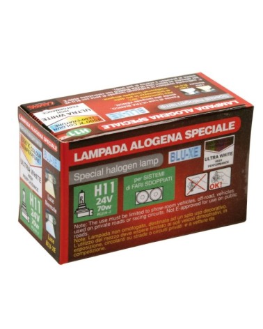 24V Lampada alogena Blu-Xe - H11 - 70W - PGJ19-2 - 1 pz  - Scatola