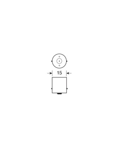 24V Lampada sferica - R5W - 5W - BA15s - 2 pz  - D Blister