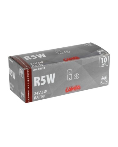 24V Lampada sferica - R5W - 5W - BA15s - 10 pz  - Scatola