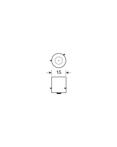 24V Lampada 1 filamento - PY21W - 21W - BAU15s - 10 pz  - Scatola - Arancio