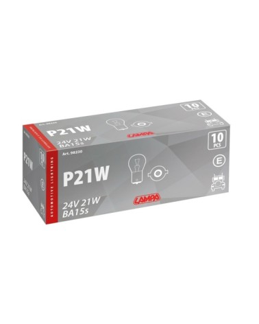 24V Lampada 1 filamento - P21W - 21W - BA15s - 10 pz  - Scatola