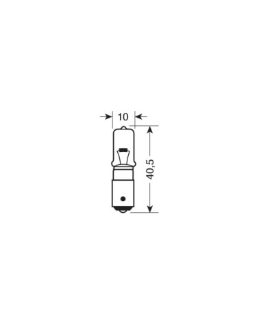 24V Lampada alogena micro - H21W - 21W - BAY9s - 2 pz  - D Blister