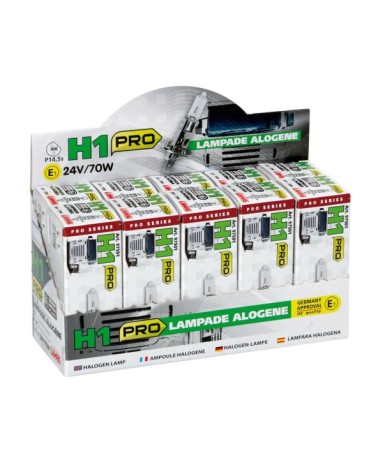 24V Lampada alogena Pro - H1 - 70W - P14,5s - 1 pz  - Scatola