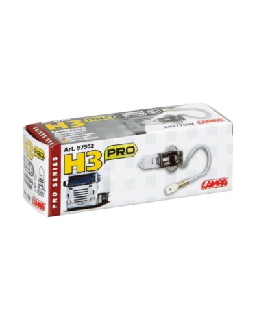 24V Lampada alogena Pro - H3 - 70W - PK22s - 1 pz  - Scatola