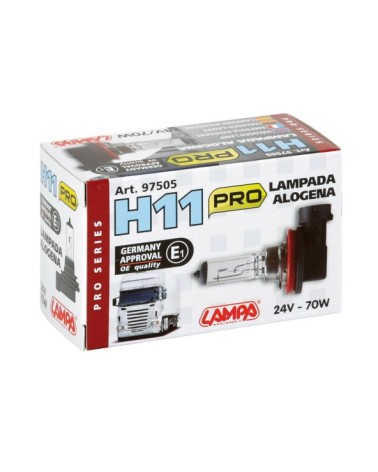 24V Lampada alogena Pro - H11 - 70W - PGJ19-2 - 1 pz  - Scatola