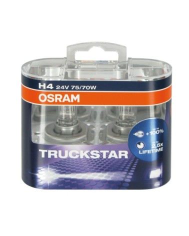 24V Truckstar - H4 - 75 70W - P43t - 2 pz  - Scatola Plast.