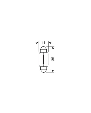 24V Original Line - C5W - 11x35 mm - 5W - SV8,5-8 - 1 pz  - Sfuso