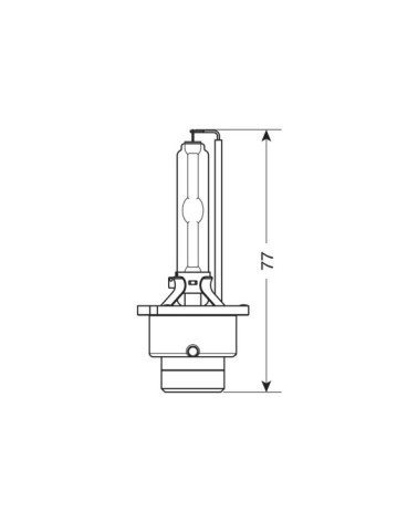 Lampada HID Xenon 4.300°K - D2S - 35W - P32d-2 - 1 pz  - Scatola