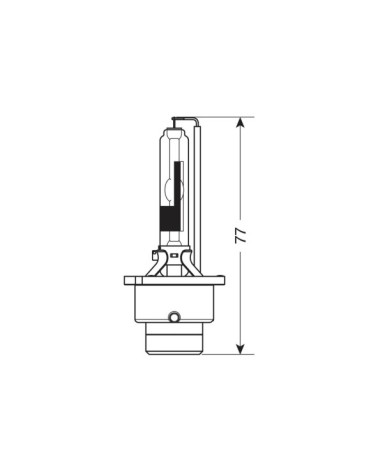 Lampada HID Xenon 4.300°K - D2R - 35W - P32d-3 - 1 pz  - D Blister