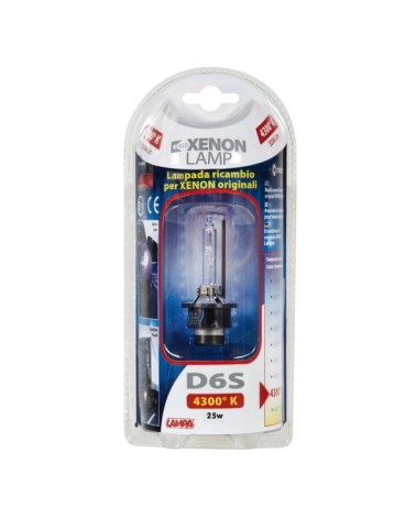 Lampada HID Xenon 4.300°K - D6S - 25W - P32d-1 - 1 pz  - D Blister