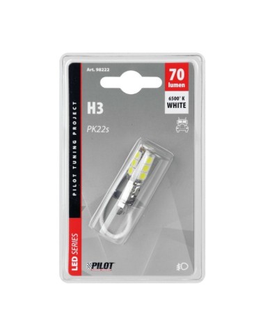 24 28V Hyper-Led 39 - 13 SMD x 3 chips - dal H3 - PK22s - 1 pz  - D Blister - Bianco