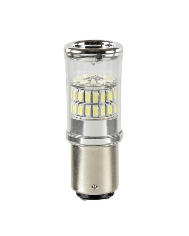 12 28V Mega-Led 48 - 48 SMD x 1 chip - dal P21 5W - BAY15d - 1 pz  - D Blister - Bianco