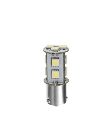 24 28V Hyper-Led 33 - 11 SMD x 3 chips - dal P21W - BA15s - 1 pz  - D Blister - Bianco - Doppia polarità