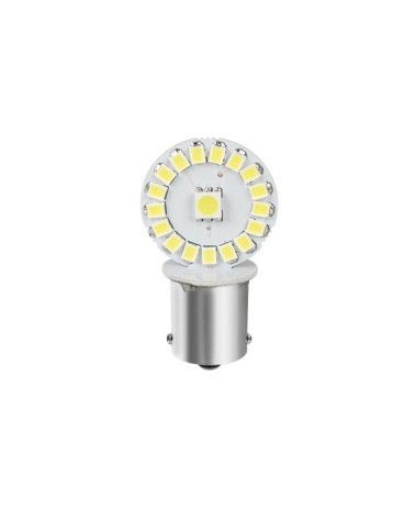 24 28V Hyper-Led 102 - 34 SMD x 3 chips - dal P21W - BA15s - 2 pz  - D Blister - Bianco