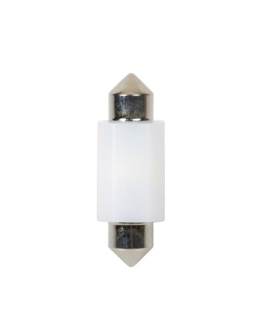 9 32V Mega-Led 3 - 3 SMD x 1 chip - dal C5W-C10W - 12x36 mm - SV8,5-8 - 1 pz  - D Blister - Bianco - Doppia polarità - Resistenz