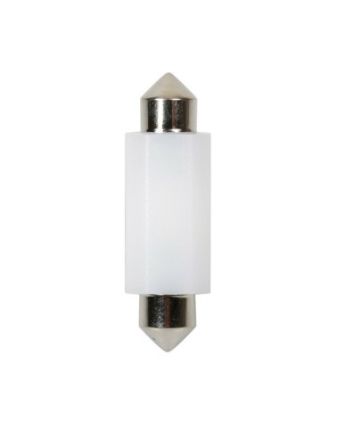 9 32V Mega-Led 2 - 2 SMD x 1 chip - 12x41 mm - SV8,5-8 - 1 pz  - D Blister - Bianco - Doppia polarità - Resistenza incorporata