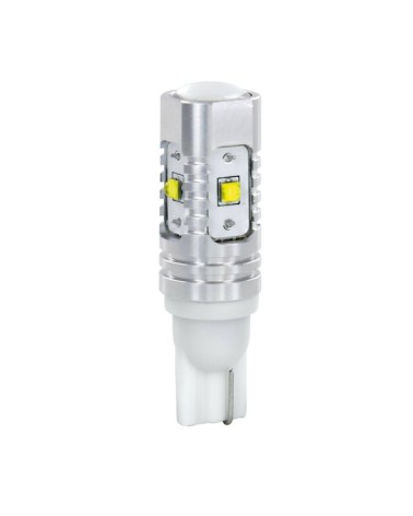 10 30V Mega-Led 45 - 5 SMD x 9 chips - dal T10 - W2,1x9,5d - 2 pz  - D Blister - Bianco - Doppia polarità