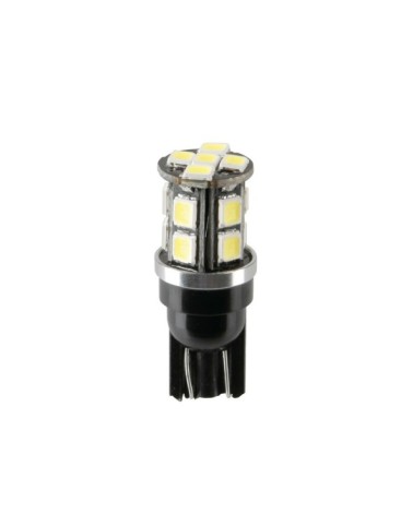 9 30V Led series - 15 Led SMD - dal T10 - W2,1x9,5d - 2 pz  - Scatola - Bianco - Doppia polarità