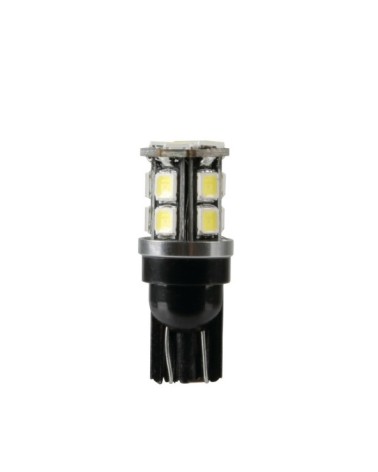 9 30V Led series - 15 Led SMD - dal T10 - W2,1x9,5d - 2 pz  - Scatola - Bianco - Doppia polarità