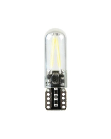 9 32V Led series - 2 Led COB - dal T10 - W2,1x9,5d - 2 pz  - Scatola - Bianco - Doppia polarità