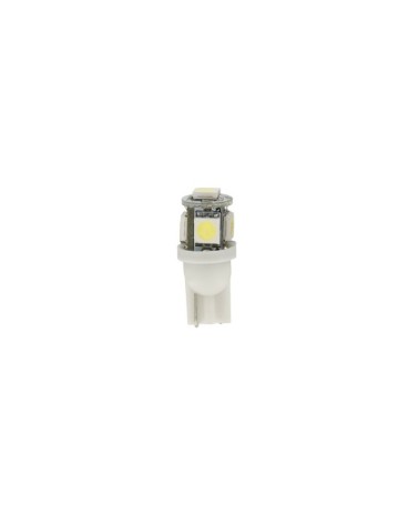 24 28V Hyper-Led 15 - 5 SMD x 3 chips - dal T10 - W2,1x9,5d - 2 pz  - D Blister - Bianco - Doppia polarità