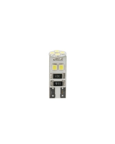 24V Hyper-Led 24 - 8 SMD x 3 chips - dal T10 - Trifocus - W2,1x9,5d - 20 pz  - Sacchetto - Bianco - Doppia polarità - Resistenza