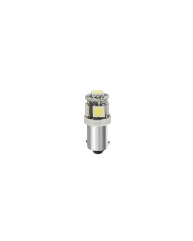 24 28V Hyper-Led 15 - 5 SMD x 3 chips - dal T4W - BA9s - 2 pz  - D Blister - Bianco - Doppia polarità - Resistenza incorporata