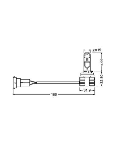 12 24V LEDriving HL - dal H11 - 14W - PGJ19-2 - 2 pz  - Scatola