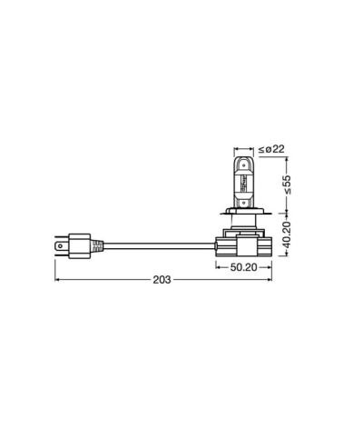 12 24V LEDriving HL - dal H4 - 14W - P43t - 2 pz  - Scatola