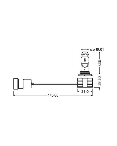 12 24V LEDriving HL - dal HB4 - 14W - P22d - 2 pz  - Scatola