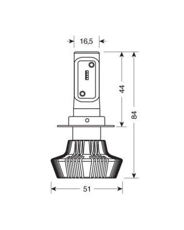 10-30V Halo Led Serie 1 - dal H7 - 25W - PX26d - 1 pz  - Scatola