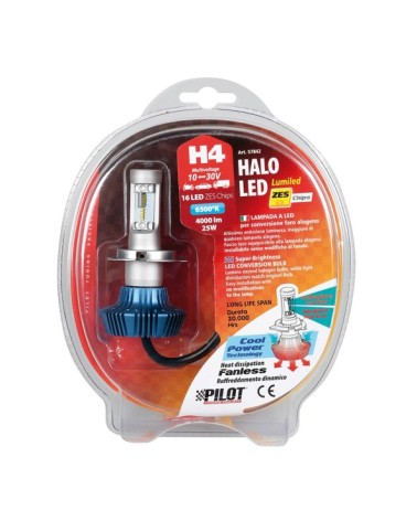 10-30V Halo Led Serie 1 - dal H4 - 25W - P43t - 1 pz  - D Blister