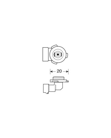 10-30V Halo Led Serie 1 - dal H10 - 25W - PY20d - 1 pz  - D Blister