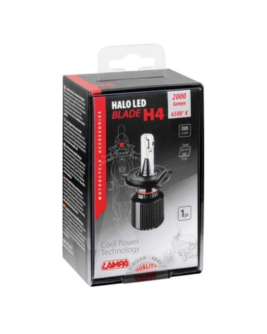 9-32V Halo Led Serie 3 Blade - dal H4 - 20W - P43t - 1 pz  - Scatola