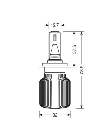 9-32V Halo Led Serie 3 Blade - dal H7 - 20W - PX26d - 2 pz  - Scatola