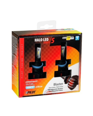 9-32V Halo Led Serie 5 Blaster - dal H8-H9-H11-H16 - 20W - PGJ19-X - 2 pz  - Scatola