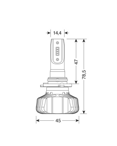 9-32V Halo Led Serie 5 Blaster - dal H10-HB3 9005 - 20W - P20d - 2 pz  - Scatola