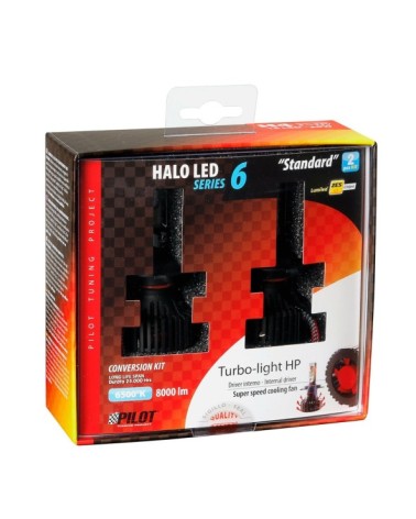 9-32V Halo Led Serie 6 Standard - dal H4 - 30W - P43t - 2 pz  - Scatola