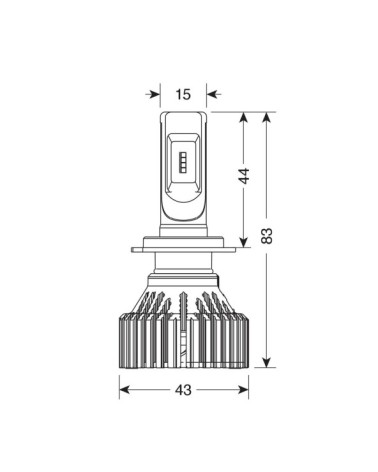 9-32V Halo Led Serie 6 Standard - dal H7 - 30W - PX26d - 2 pz  - Scatola