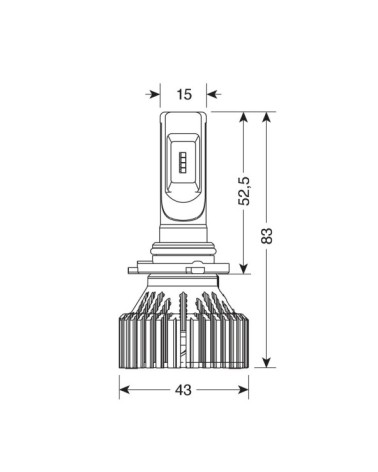 9-32V Halo Led Serie 6 Standard - dal H10-HB3 9005 - 30W - P20d - 2 pz  - Scatola