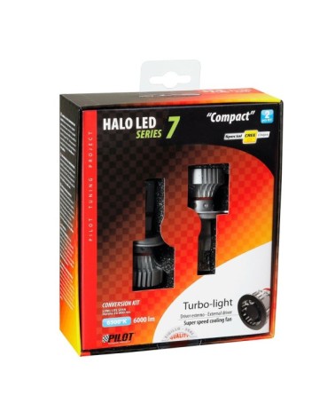 9-32V Halo Led Serie 7 Compact - dal H4 - 36W - P43t - 2 pz  - Scatola