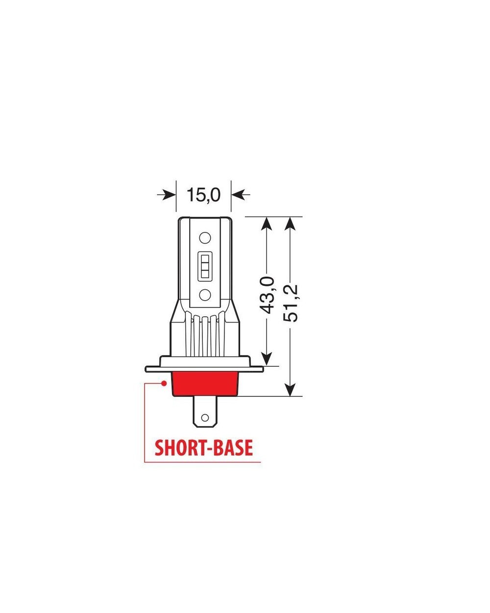 LAMPADINE LED 12-24V HALO LED SERIE 11 QUICK-FIT - (H7) - 15W - PX26D - 2 PZ