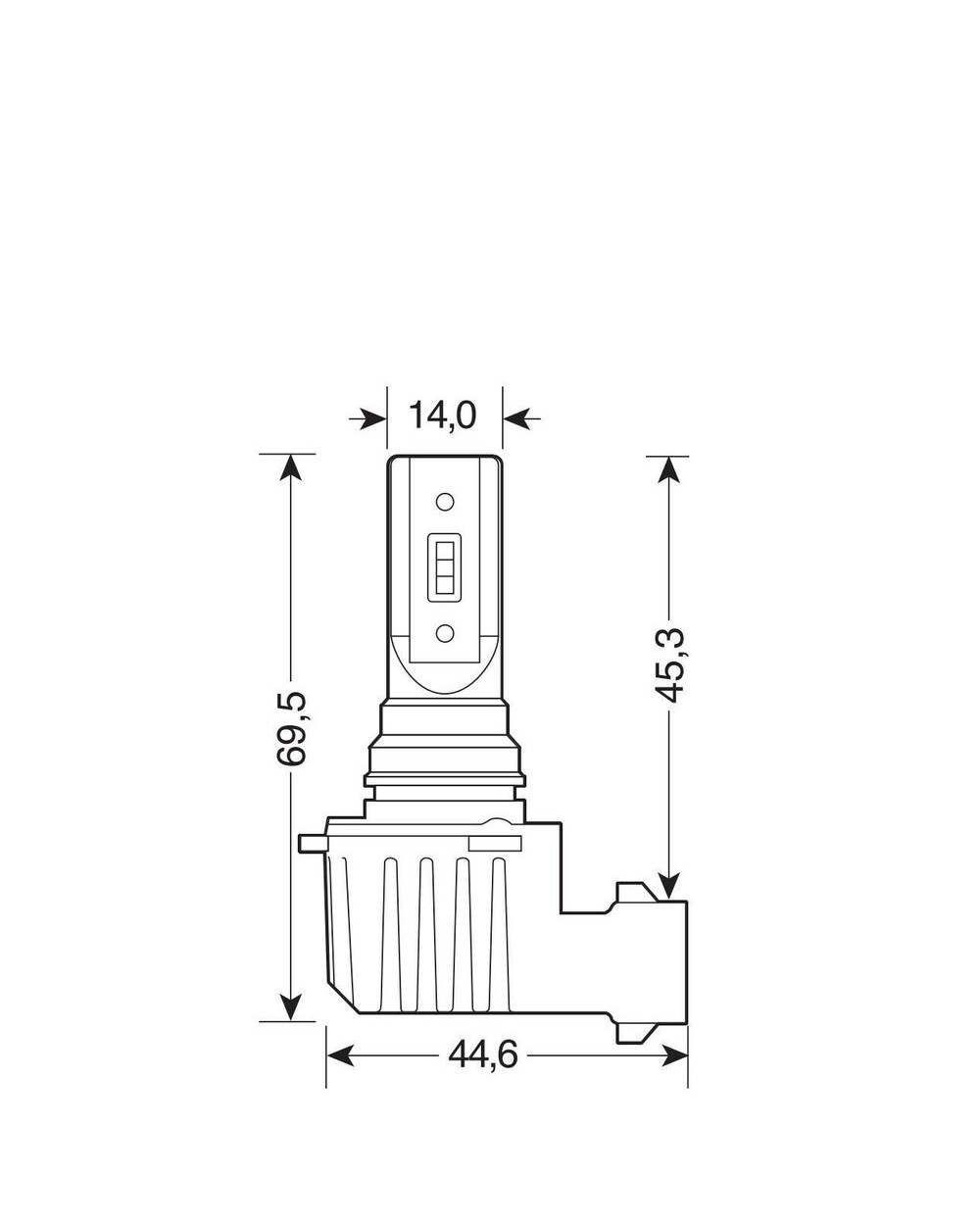 LAMPADINE LED 12-24V HALO LED SERIE 11 QUICK-FIT - (H7) - 15W